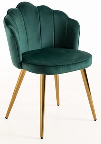 Krzeso Blume w kolorze zotym, aksamitne