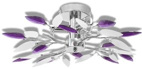 Fioletowa lampa sufitowa - E974 S7-D36