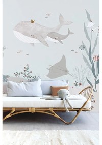 Tapeta dziecięca 400 cm x 248 cm Dreamy Seabed – Lilipinso