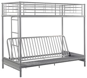 Łóżko antresola MODULO IV - 90 × 190 cm - kolor srebrny