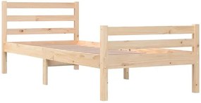 Pojedyncze łóżko z naturalnej sosny 90x200 - Fenso 3X
