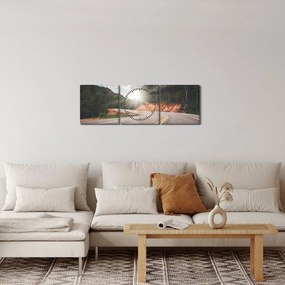 Obraz - Do drogi (z zegarem) (90x30 cm)