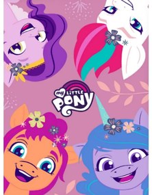 Carbotex Kocyk dziecięcy My little Pony Wesołekucyki, 110 x 140 cm