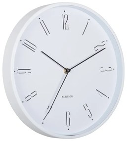Karlsson 5988WH designerski zegar ścienny biały,średnica 30 cm
