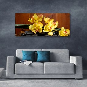 Obraz canvas na ścianę Fioletowa Orchidea w Detalu