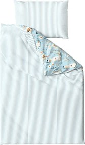 PrzytulneMieszkanie.pl PrzytulneMieszkanie.pl Bawełniana pościel LIGHTHOUSE POLY niebieska Rozmiar pościeli: 70 x 90 cm | 140 x 220 cm