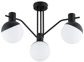 Żyrandol natynkowy ENIGMA 3xE14/10W/230V czarny