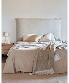 Biały tapicerowany zagłówek 206x106 cm Tanit – Kave Home