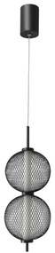 Lampa wisząca na lince PUMA LED/10W/230V pr. 14 cm czarna