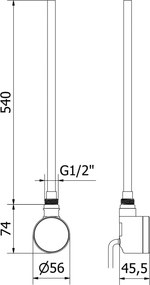 Mexen FA-D22 grzałka elektryczna 600 W, biała - W955-0600-20
