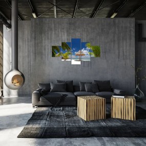 Obraz - Plaża z białym piaskiem (125x70 cm)