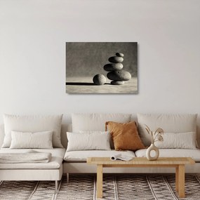 Obraz na szkle - Szare kamienie (70x50 cm)