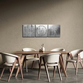 Obraz - Lawenda (z zegarem) (90x30 cm)