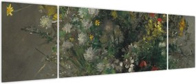 Obraz - Auguste Renoir,  Flowers in a Vase, reprodukcje (170x50 cm)
