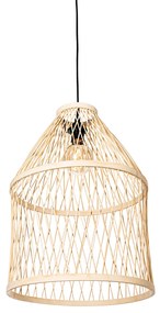 Zewnetrzna Inteligentna lampa wisząca zewnętrzna z rattanu 3-światłowa w tym LED - Calamus Rustykalny / Vintage Oswietlenie zewnetrzne