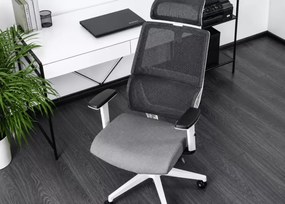 Lirunit – ergonomiczny fotel biurowy obrotowy z regulowanym zagłówkiem