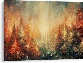 Obraz - Malowanie lasów (70x50 cm)