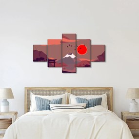 Obraz - Ilustracja góry Fuji (125x70 cm)