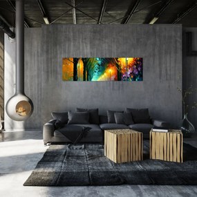 Obraz - Nocny spacer (170x50 cm)