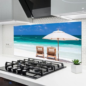 Panel Kuchenny Plaża Parasol Krajobraz