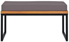 Tapicerowana pufa z metalową podstawą F1-K96