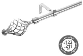 Metalowy regulowany karnisz 122 - 211 cm – Casa Selección