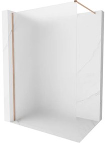 Mexen Kioto-X ścianka prysznicowa Walk-in 160 x 200 cm, szron 10 mm, miedź szczotkowana - 800-160-101-65-30-X