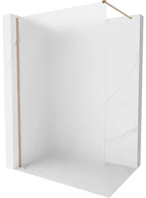 Mexen Kioto-X ścianka prysznicowa Walk-in 160 x 200 cm, szron 10 mm, miedź szczotkowana - 800-160-101-65-30-X
