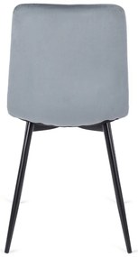 Zestaw Stół Okrągły Rozkładany HARRY 102-142 cm Dąb Craft/Czarny i 6 Krzeseł Tapicerowanych ROBIN Szarych Nowoczesnych