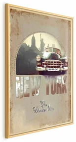 Plakat New York 29,7x42 cm z ramą złotą bez marginesu ARTGEIST B