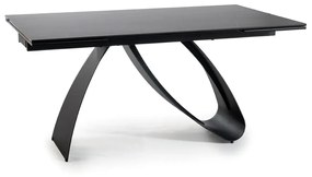 STÓŁ DIUNA CERAMIC CZARNY SAHARA NOIR/CZARNY MAT (160-240)X90 SIGNAL