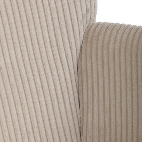 Fotel relaksacyjny z podnóżkiem L7285 CRM6,kremowy