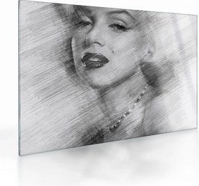 Obraz na szkle - Portret Marilyn Monroe (70x50 cm)