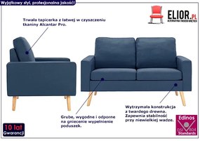 2-częsciowy niebieski zestaw wypoczynkowy - Imex 2Q