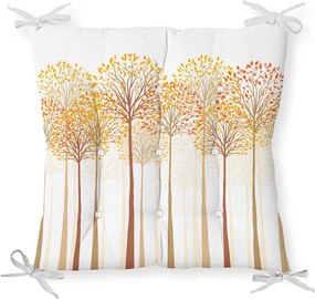 Poduszka na krzesło Minimalist Cushion Covers Gold Trees, 40x40 cm