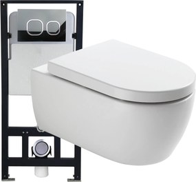 Kompletny zestaw WC 3: Miska WC wisząca bezkołnierzowa NT2039