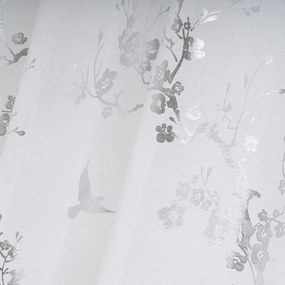 Firanka w biało-srebrnym kolorze 140x260 cm Paradis – Casa Selección