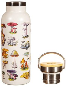Kremowa butelka dla dzieci ze stali nierdzewnej 500 ml Vintage Mushroom – Sass &amp; Belle
