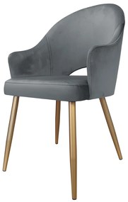 Krzesło obrotowe Velvet podstawa złota BL14