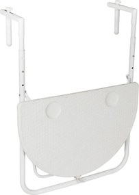 Wiszący rattanowy składany stół - biały