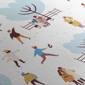 Obraz - Wesołej zimy (170x50 cm)