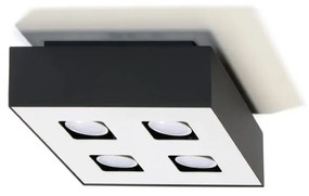 Plafon MONO 4 czarny/biały SOLLUX  LIGHTING