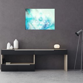 Obraz - Merkaba w turkusowym tle (70x50 cm)