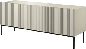 Szafka RTV z szufladą Nicole 150 cm - kaszmir / czarne nóżki