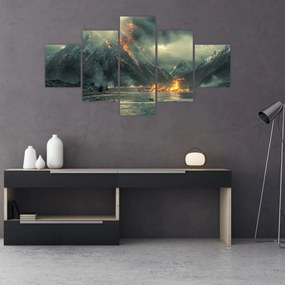 Obraz - Erupcja wulkanu (125x70 cm)