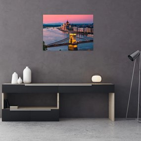 Obraz - Panorama miasta, Budapeszt, Węgry (70x50 cm)