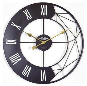 Zegar ścienny 1xAA, pr. 60 cm, czarny