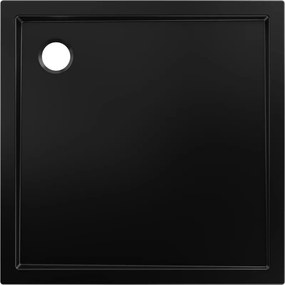 Mexen Flow brodzik kwadratowy slim 110 x 110 cm, czarny mat - 46S701111