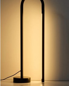 Czarna lampa stojąca LED (wysokość 60 cm) Bow – Kave Home
