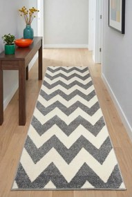 Szary chodnik do przedpokoju w zygzak E9-K57